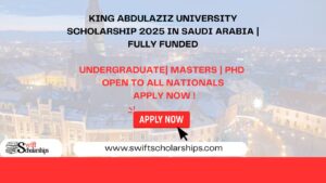 King Abdulaziz University Scholarship