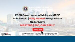 2025 Government of Malaysia MTCP Scholarship | Fully Funded