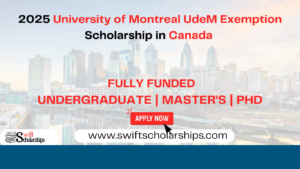 University of Montreal UdeM Exemption Scholarship Image