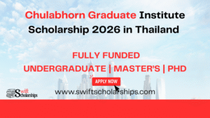 Chulabhorn Graduate Institute Scholarship 2026 Thailand – Fully Funded Masters for Nigerian Students