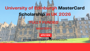 University of Edinburgh MasterCard Scholarship